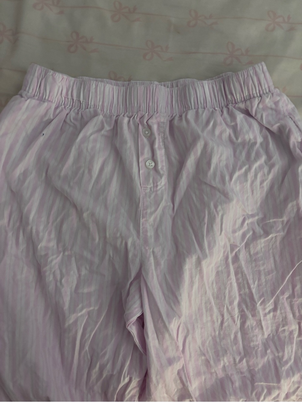 Aritzia Pink & White Striped Cotton Pajama Pants !!AREOPOSTALE!!